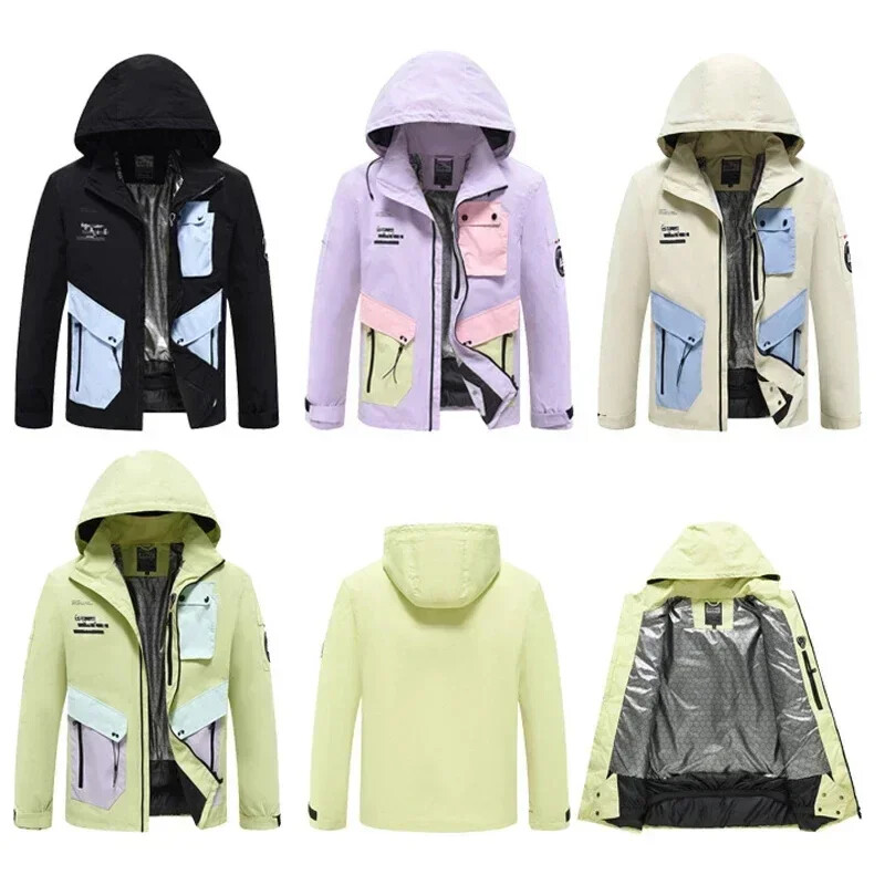 2025 Vanjska zimska topla muška skijaška jakna Planinska ženska snježna jakna Sportska vjetrootporna vodootporna majica s kapuljačom Ženska odjeća za snowboard