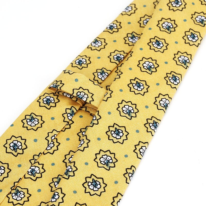 Jauna ziedu kaklasaite vīriešiem Sieviešu šaura kokvilnas kaklasaite kāzām 6 cm vīriešu kaklasaites klasiski uzvalki ar ziedu apdruku kaklasaites Cravat