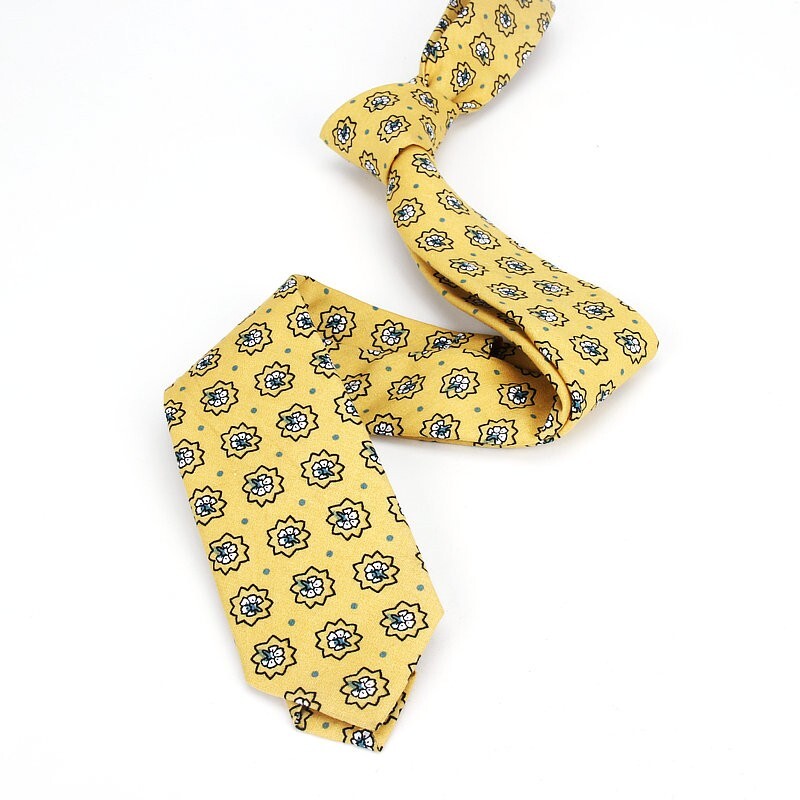 Jauna ziedu kaklasaite vīriešiem Sieviešu šaura kokvilnas kaklasaite kāzām 6 cm vīriešu kaklasaites klasiski uzvalki ar ziedu apdruku kaklasaites Cravat