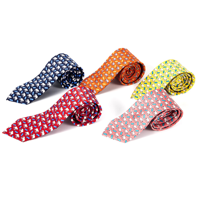 Tailor Smith 100% svilene kravate za muškarce Ručno izrađena kravata sa životinjskim uzorkom Kravata za rođendanski dar za Očev dan