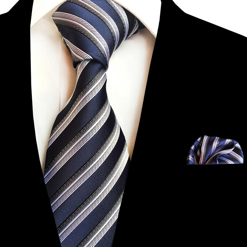 Ricnais jauns puķains vīriešu kaklasaites kabatlakatiņu komplekts žakarda auduma zīda kaklasaite 8 cm svītraina Paisley kaklasaite vīriešiem uzvalks biznesa kāzām