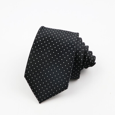 Klasično muško odijelo i kravata od 7 cm, modna, slobodno vrijeme, poliesterska kravata s valovitom točkom Jednostavna kravata za nastup na vjenčanju