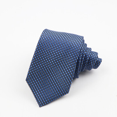 Klasično muško odijelo i kravata od 7 cm, modna, slobodno vrijeme, poliesterska kravata s valovitom točkom Jednostavna kravata za nastup na vjenčanju
