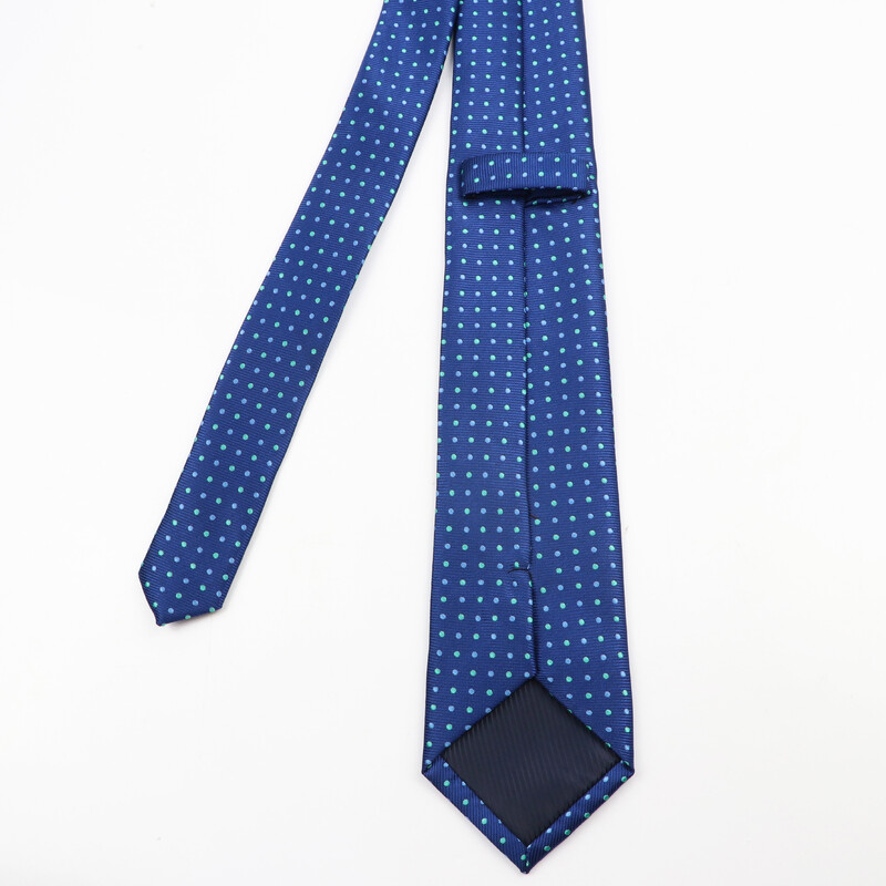 Klasično muško odijelo i kravata od 7 cm, modna, slobodno vrijeme, poliesterska kravata s valovitom točkom Jednostavna kravata za nastup na vjenčanju