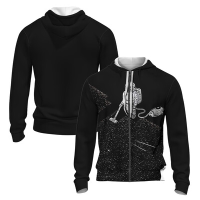 Stil japonez 3D imprimat toamna/iarna Hanorac cu fermoar pentru bărbați Retro Street Sports Hanorac cu fermoar Moda Super David Haine