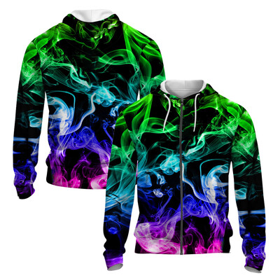 Stil japonez 3D imprimat toamna/iarna Hanorac cu fermoar pentru bărbați Retro Street Sports Hanorac cu fermoar Moda Super David Haine