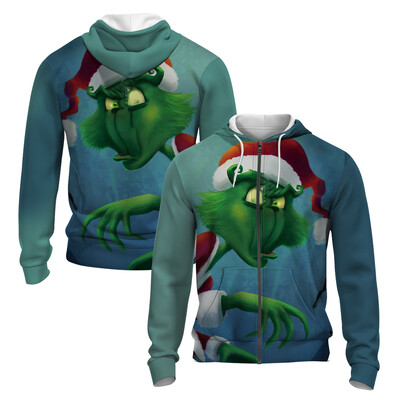 Stil japonez 3D imprimat toamna/iarna Hanorac cu fermoar pentru bărbați Retro Street Sports Hanorac cu fermoar Moda Super David Haine