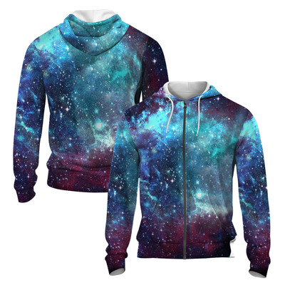 Stil japonez 3D imprimat toamna/iarna Hanorac cu fermoar pentru bărbați Retro Street Sports Hanorac cu fermoar Moda Super David Haine