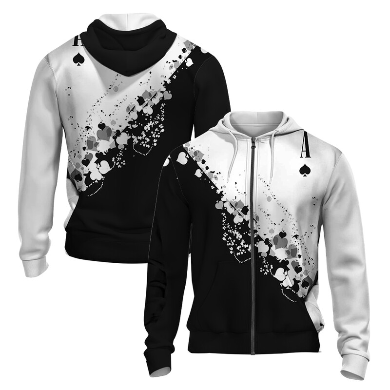 Stil japonez 3D imprimat toamna/iarna Hanorac cu fermoar pentru bărbați Retro Street Sports Hanorac cu fermoar Moda Super David Haine