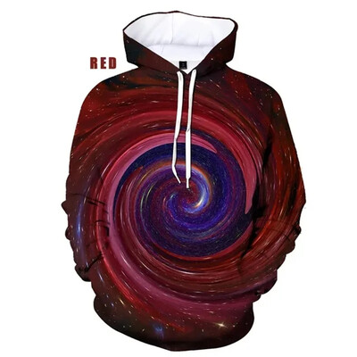 Lahe Tähetevas Naljakas Universum Planeet Kosmos Galaktika Astronaut 3D Prindiga kapuutsid Mehed Naised Lapsed Kuu Mood Pullover