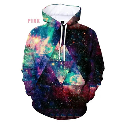 Lahe Tähetevas Naljakas Universum Planeet Kosmos Galaktika Astronaut 3D Prindiga kapuutsid Mehed Naised Lapsed Kuu Mood Pullover