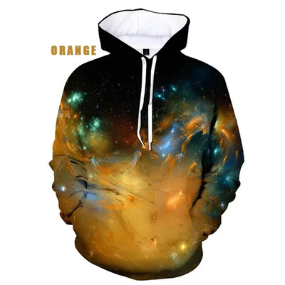 Lahe Tähetevas Naljakas Universum Planeet Kosmos Galaktika Astronaut 3D Prindiga kapuutsid Mehed Naised Lapsed Kuu Mood Pullover