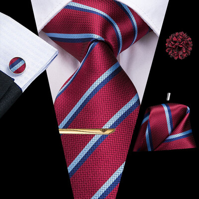 Hi-tie Κίτρινη Καφέ Γραβάτα Paisley Ανδρική Μεταξωτή Ανδρική Γραβάτα Κλιπ Δώρο για Άντρες Πολυτελής Γραβάτα Hanky Μανικετόκουμπα Σετ Επίσημος Γάμος