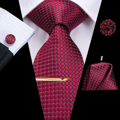 Hi-tie Κίτρινη Καφέ Γραβάτα Paisley Ανδρική Μεταξωτή Ανδρική Γραβάτα Κλιπ Δώρο για Άντρες Πολυτελής Γραβάτα Hanky Μανικετόκουμπα Σετ Επίσημος Γάμος