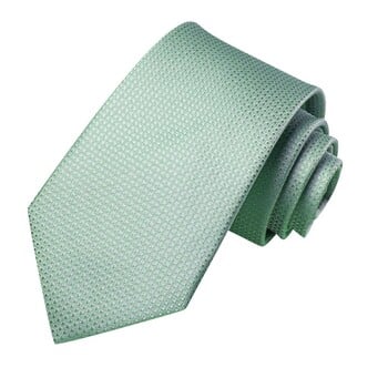 Sage Green Solid 2023 Luxury Silk Men Tie Fashion Γραβάτα Αλυσίδα Hanky μανικετόκουμπα δώρο για άντρες Wedding Hi-Tie Designer χονδρική