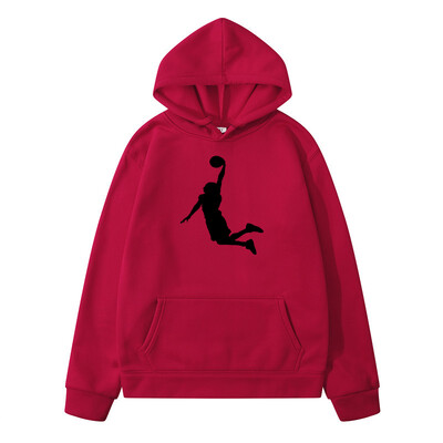 Vintage meeste dressipluus Slam Dunk Prints vabaaja kapuuts Kevadised ülisuured riided Harajuku ülisuur kapuutsiga pullover