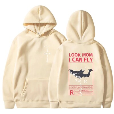 SKATIES MAMMU ES VARU LIDOT Apdrukāta vīriešu kapuce Radošums Apģērbs ar apkakli Modes Lielizmēra džemperis Modes džemperis ar kapuci vīriešiem