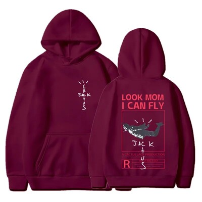 SKATIES MAMMU ES VARU LIDOT Apdrukāta vīriešu kapuce Radošums Apģērbs ar apkakli Modes Lielizmēra džemperis Modes džemperis ar kapuci vīriešiem