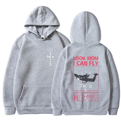 SKATIES MAMMU ES VARU LIDOT Apdrukāta vīriešu kapuce Radošums Apģērbs ar apkakli Modes Lielizmēra džemperis Modes džemperis ar kapuci vīriešiem