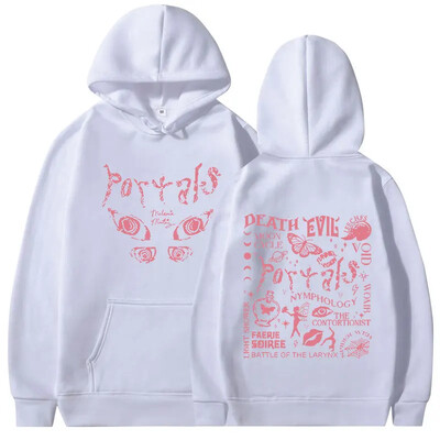Melanie Martinez Potlačené ležérne mikiny s kapucňou s cestovným albumom Y2K Unisex oblečenie Harajuku Módna mikina s kapucňou pre ženy a mužov