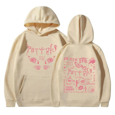 Melanie Martinez Potlačené ležérne mikiny s kapucňou s cestovným albumom Y2K Unisex oblečenie Harajuku Módna mikina s kapucňou pre ženy a mužov