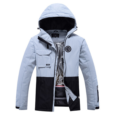 Āra sporta slēpošanas jakas vīriešiem Sieviešu biezas vēja necaurlaidīgas ūdensnecaurlaidīgas ziemas sniega mēteļi snovbordam, siltas elpojošas jakas