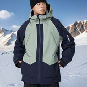 Jachete de schi impermeabile pentru femei, 2025, haine noi de snowboard, sport în aer liber, jachetă de schi pentru bărbați, haine calde cu fermoar cu glugă