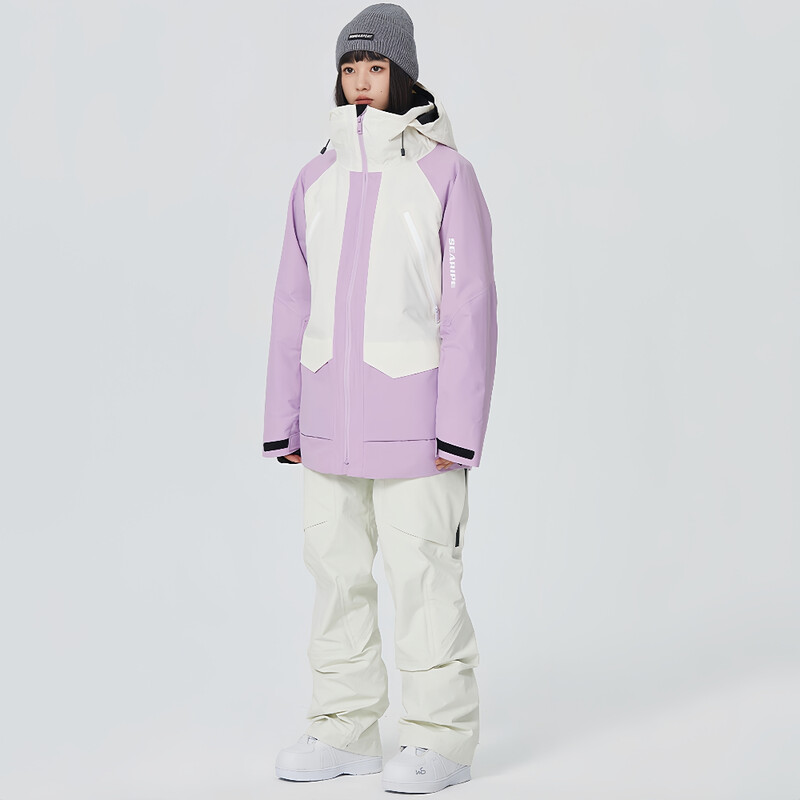 Jachete de schi impermeabile pentru femei, 2025, haine noi de snowboard, sport în aer liber, jachetă de schi pentru bărbați, haine calde cu fermoar cu glugă