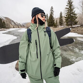 Nová lyžiarska bunda, snežná mikina s kapucňou, športová, vetruodolná, zimná, teplá, bavlnená, nepremokavá, lyžiarska, snowboardová, topy, oblečenie pre ženy a mužov