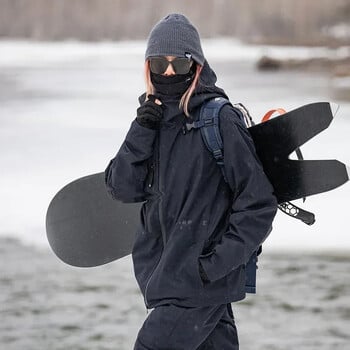 Ново ски яке Snow Hoodie Палта Sport Pro Ветроустойчиво зимно топло памучно водоустойчиво горнище за ски сноуборд Дрехи Жена Мъж