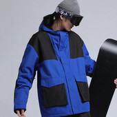 Zimné športové pánske lyžiarske bundy, nepremokavé teplé lyžiarske bundy, nové snowboardové voľné oblečenie, zahustené vetruodolné pánske zimné oblečenie