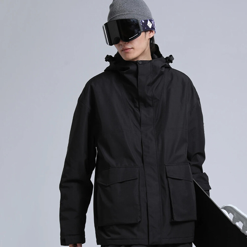 Zimné športové pánske lyžiarske bundy, nepremokavé teplé lyžiarske bundy, nové snowboardové voľné oblečenie, zahustené vetruodolné pánske zimné oblečenie