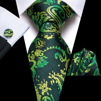 Hi-Tie Designer Lila Paisley selyem esküvői nyakkendő férfiaknak Handky mandzsettagomb Ajándék férfi nyakkendő Divat Üzleti Party Dropshipping