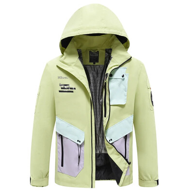 2024 Нови спортни ветроустойчиви женски снежни палта Зимни топли мъжки ски якета Външни планински водоустойчиви женски дрехи за сноуборд