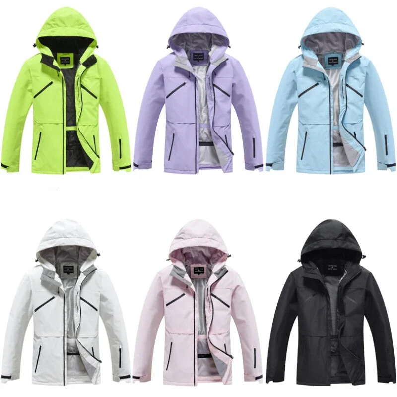 2024. gads. Sievietes, biezākas aukstas drēbes, āra vēja necaurlaidīgas, siltas slēpošanas jakas ziemai, jaunas slēpošanas kapuces Vīriešu kalnu sporta snovborda izmaksas