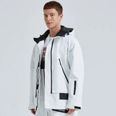 Jachete de schi 2025 pentru bărbați, femei, în aer liber, iarnă, rezistentă la vânt, impermeabilă, caldă, durabilă, pentru schi, haine pentru snowboarding, cu glugă