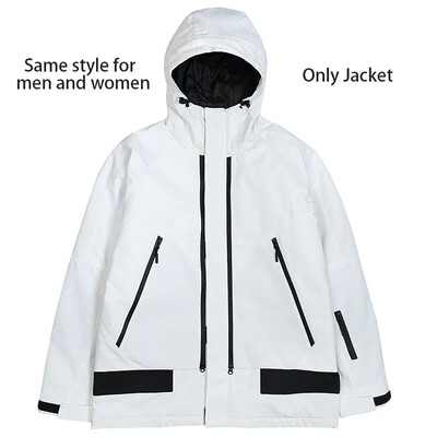 Jachete de schi 2025 pentru bărbați, femei, în aer liber, iarnă, rezistentă la vânt, impermeabilă, caldă, durabilă, pentru schi, haine pentru snowboarding, cu glugă