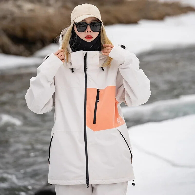 Nauja 2025 m. žiemos slidinėjimo striukė Sportinė neperšlampama nuo vėjo viršūnių Snowfield Šilti slidinėjimo paltai Lauko snieglenčių sniego drabužiai Moterys Vyras