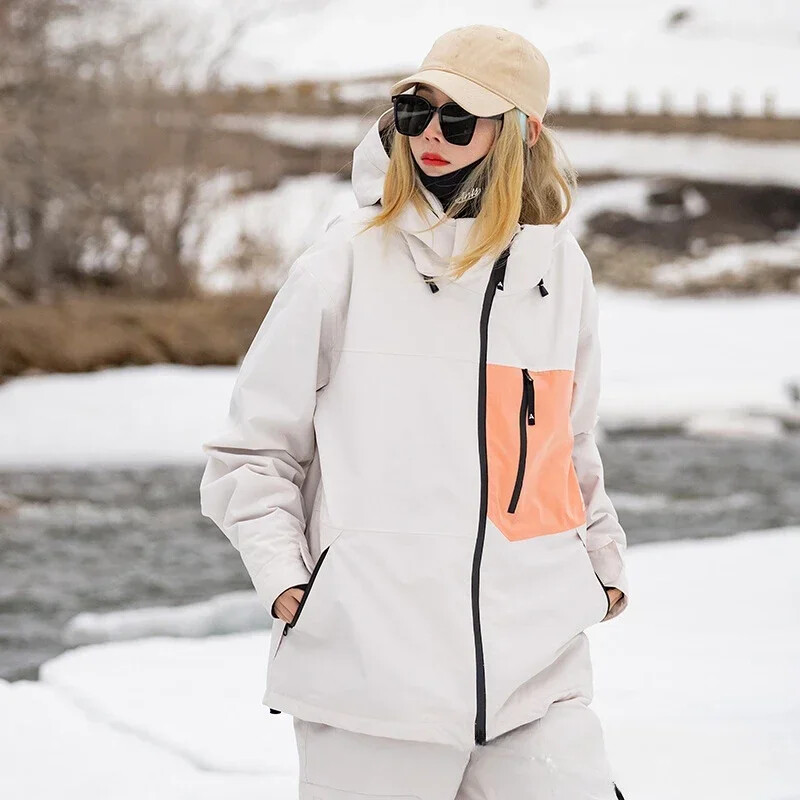 Nauja 2025 m. žiemos slidinėjimo striukė Sportinė neperšlampama nuo vėjo viršūnių Snowfield Šilti slidinėjimo paltai Lauko snieglenčių sniego drabužiai Moterys Vyras