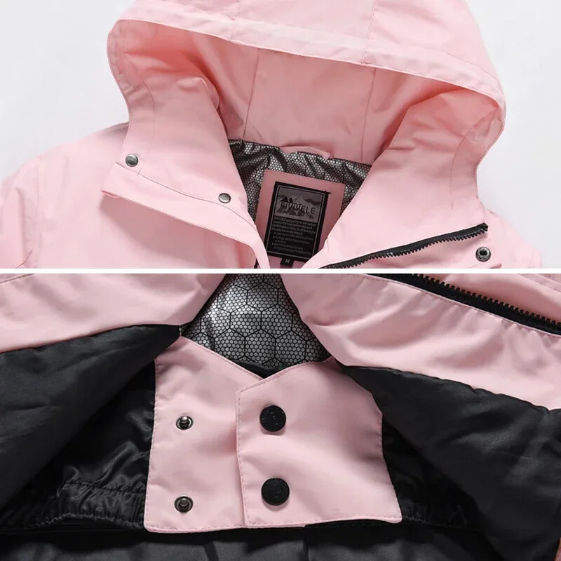 Žieminė slidinėjimo striukė Nauji vyriški, moteriški, 2025 m. šilti slidinėjimo sportiniai vėjui atsparūs sniego paltai lauko kalnams atsparūs vandeniui snieglenčių drabužiai