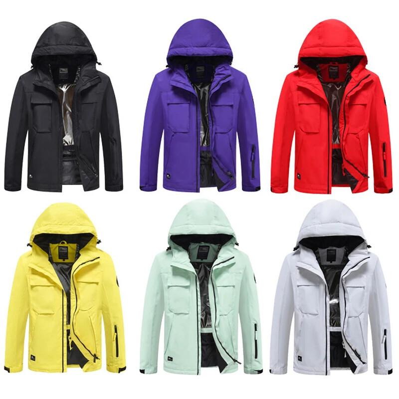 2024 m. kalnų sportas Vyriški slidinėjimo paltai su gobtuvu Moteriška sniego striukė nuo vėjo, šilta, moteriška snieglenčių apranga Lauko slidinėjimo apranga