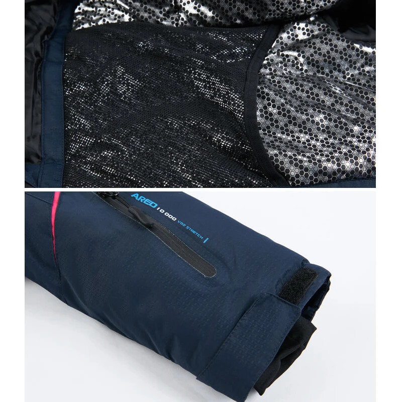 2024 m. slidinėjimo striukė Nauja vandeniui atspari moteriška sportinė šilta moteriška sniego paltai Snieglentės žieminiai viršutiniai drabužiai su gobtuvu, vėjui atsparus kalnų sportinis kostiumas