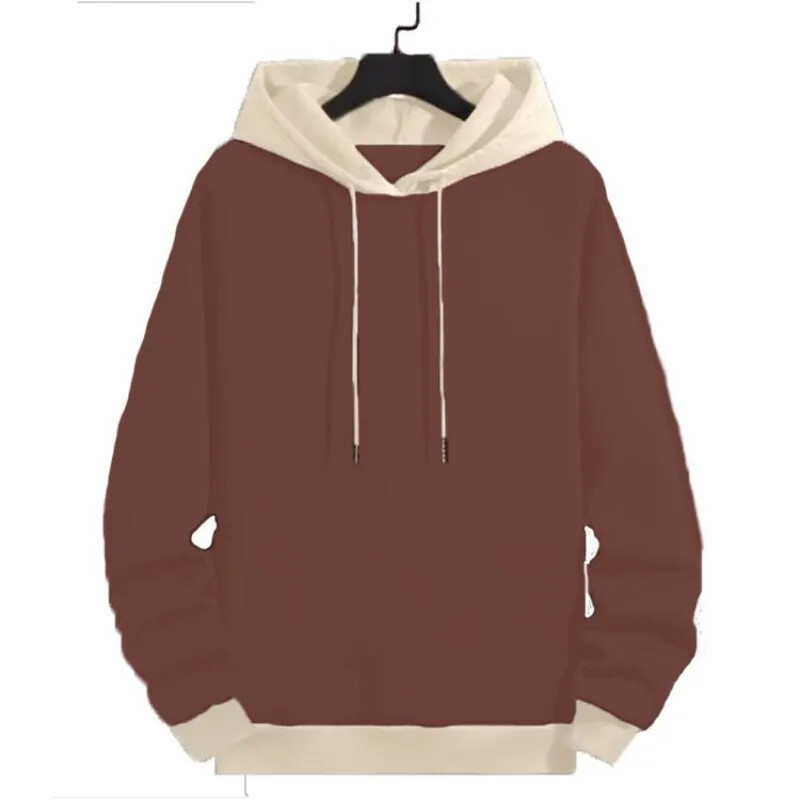 2023-as új divat férfi kapucnis pulóver Alkalmi, hosszú ujjú kapucnis pulóver, színhez illő pulóverek ruházat