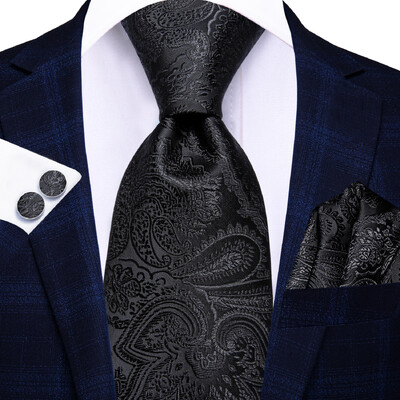 Hi-Tie ružovo-sivá bodkovaná dizajnérska elegantná kravata pre mužov, módna značka, svadobná párty, kravata, ručná kravata, manžetové gombíky, veľkoobchod