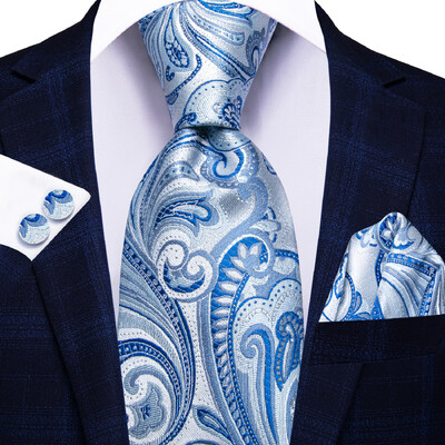 Hi-Tie ružovo-sivá bodkovaná dizajnérska elegantná kravata pre mužov, módna značka, svadobná párty, kravata, ručná kravata, manžetové gombíky, veľkoobchod