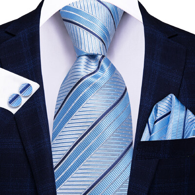Hi-Tie ružovo-sivá bodkovaná dizajnérska elegantná kravata pre mužov, módna značka, svadobná párty, kravata, ručná kravata, manžetové gombíky, veľkoobchod