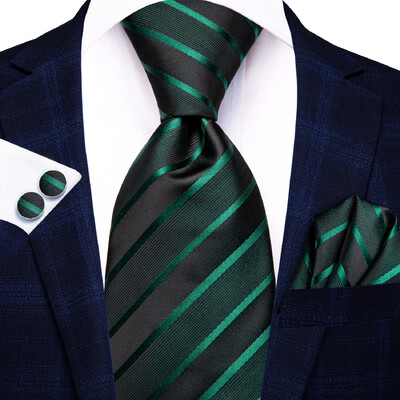 Pánske kravaty Hi-Tie v bordovej pruhovanej farbe, 8,5 cm, žakárové doplnky na kravatu, denné nosenie, kravata, svadobná párty, vreckovka, sada manžetových gombíkov