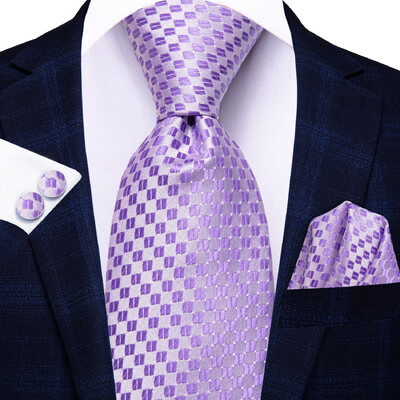 Pánske kravaty Hi-Tie v bordovej pruhovanej farbe, 8,5 cm, žakárové doplnky na kravatu, denné nosenie, kravata, svadobná párty, vreckovka, sada manžetových gombíkov