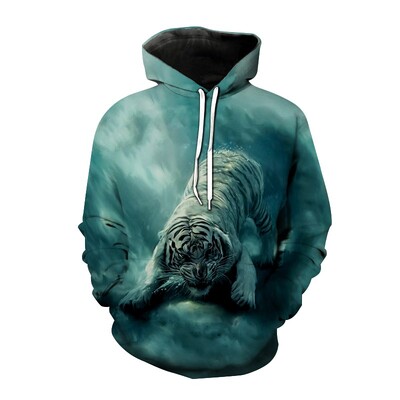2023, noi hanorace sport pentru bărbați, cu imprimeu 3D de tigru, cu buzunar, maiuri, haină, hanorac lejer, pulover cu mânecă lungă, pulovere cu glugă