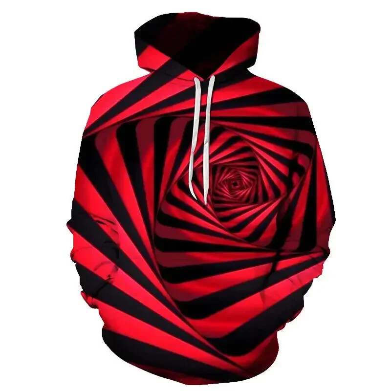 Karsti pārdošana rudens un ziemas jauns biezināts un krāsains jautrs kapucis 3D fluorescējošais džemperis Personalizēts gadījuma brīvs kapucis